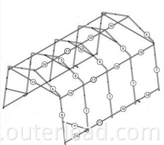 High Quality PE cover steel frame outdoor portable carport garage canopy car shelter